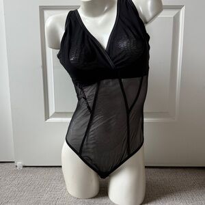 Cosabella Black Sardegna Bodysuit - Curvy Collection - Sz L  {Pre-Owned}